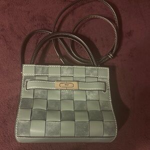 Tory Burch Gray Woven Mini Bag